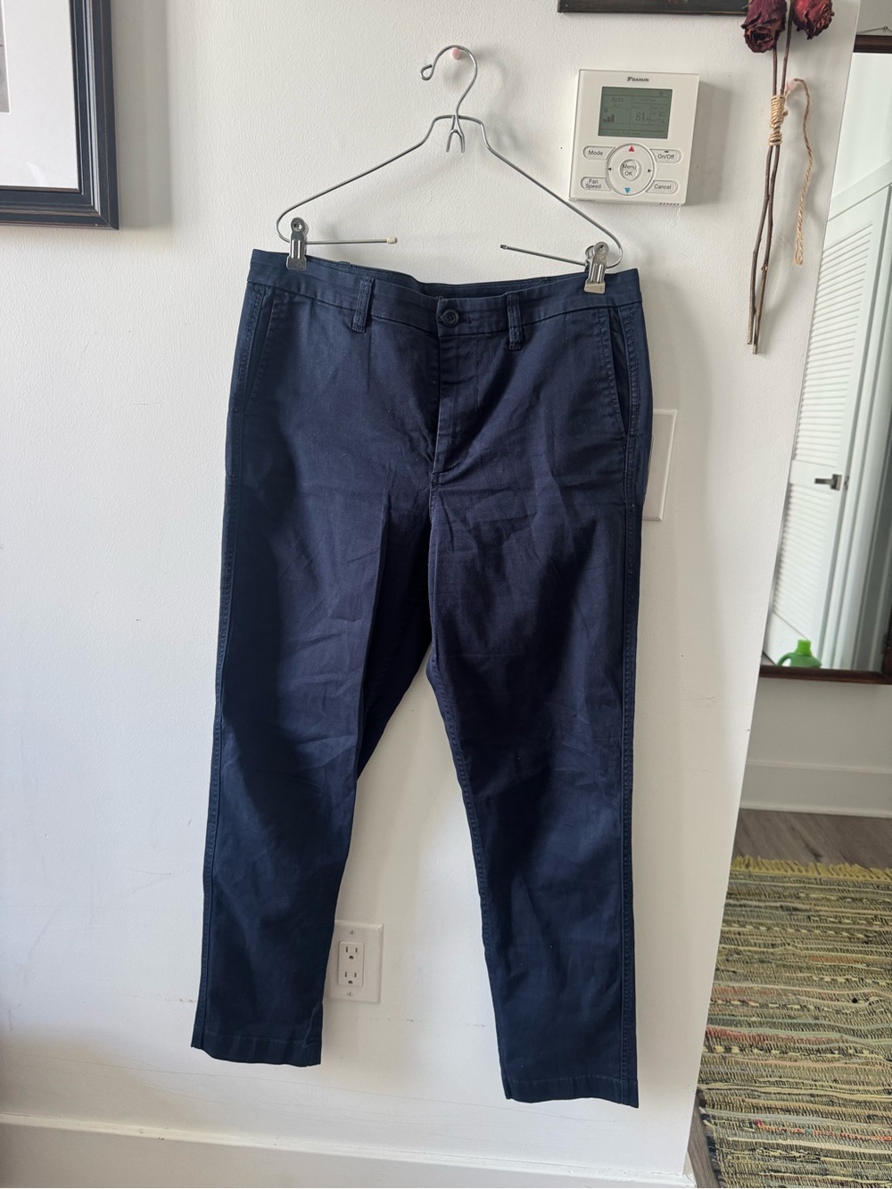 J. Crew Women's Straight-Leg Pants in Navy